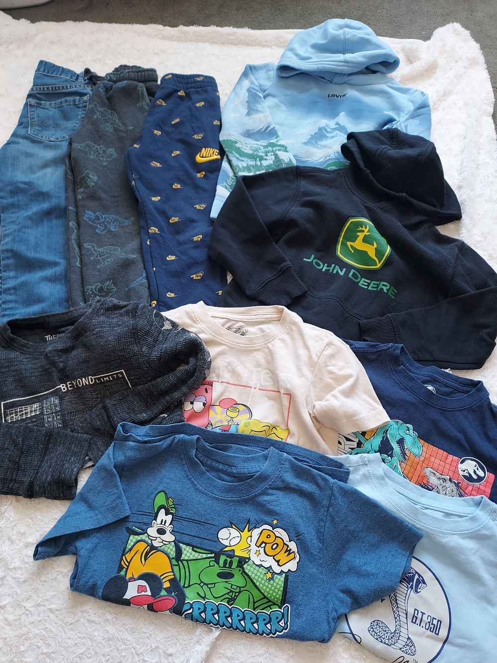 BUNDLE (10 pcs) Boys Size 4/5 Clothes School Casual Play Cool Weather Grandmas